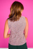 SSYS Corinna Tweed Sleeveless Vest in Black Multi