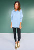 SSYS Soleil Long Sleeve Ponte Top In Baby Blue