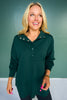 SSYS Soleil Long Sleeve Ponte Top In Hunter