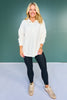 SSYS Soleil Long Sleeve Ponte Top In Ivory