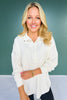 SSYS Soleil Long Sleeve Ponte Top In Ivory