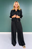 SSYS Sylvie Satin Track Pants in Black