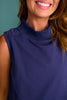 SSYS Elara Sleeveless Sweatshirt In Navy