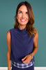 SSYS Elara Sleeveless Sweatshirt In Navy