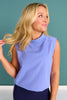 SSYS Elara Sleeveless Sweatshirt In Periwinkle