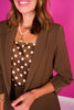 SSYS Jules Allie Blazer In Brown