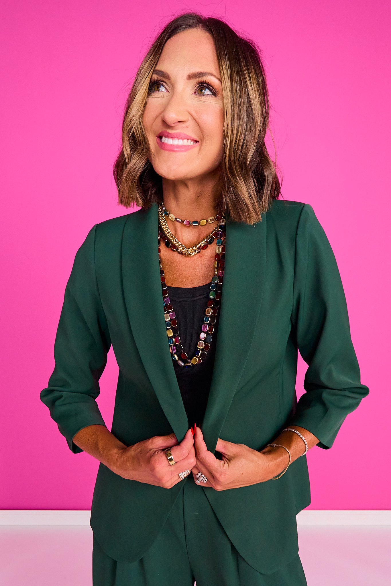 SSYS Jules Allie Blazer In Hunter