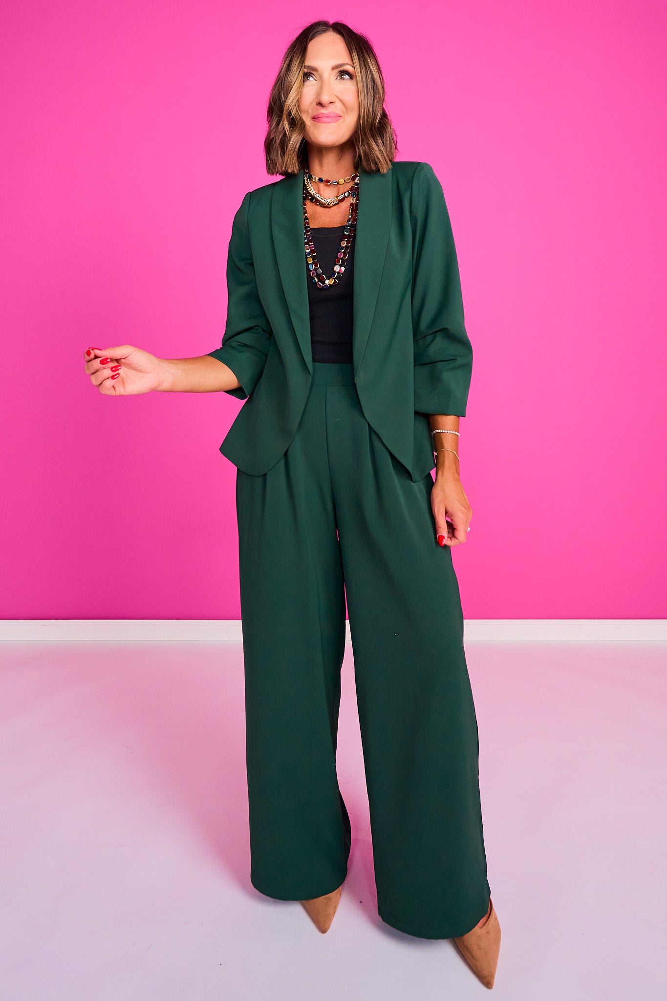 SSYS Jules Allie Blazer In Hunter