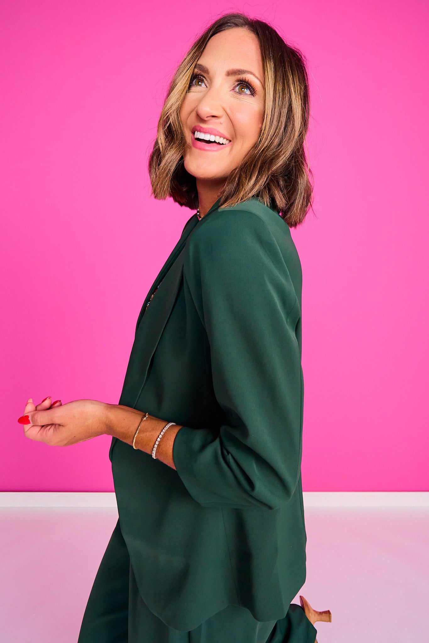 SSYS Jules Allie Blazer In Hunter