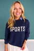 SSYS Annika Sports Sweater In Navy