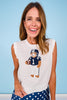 SSYS Daphne Football Bear Sweater Vest
