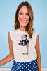 SSYS Daphne Football Bear Sweater Vest