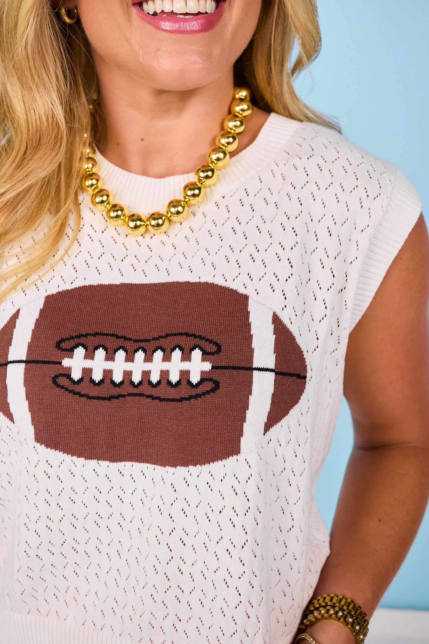 SSYS Daphne Football Sweater Vest