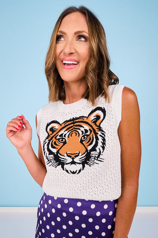 SSYS Daphne Tiger Sweater Vest