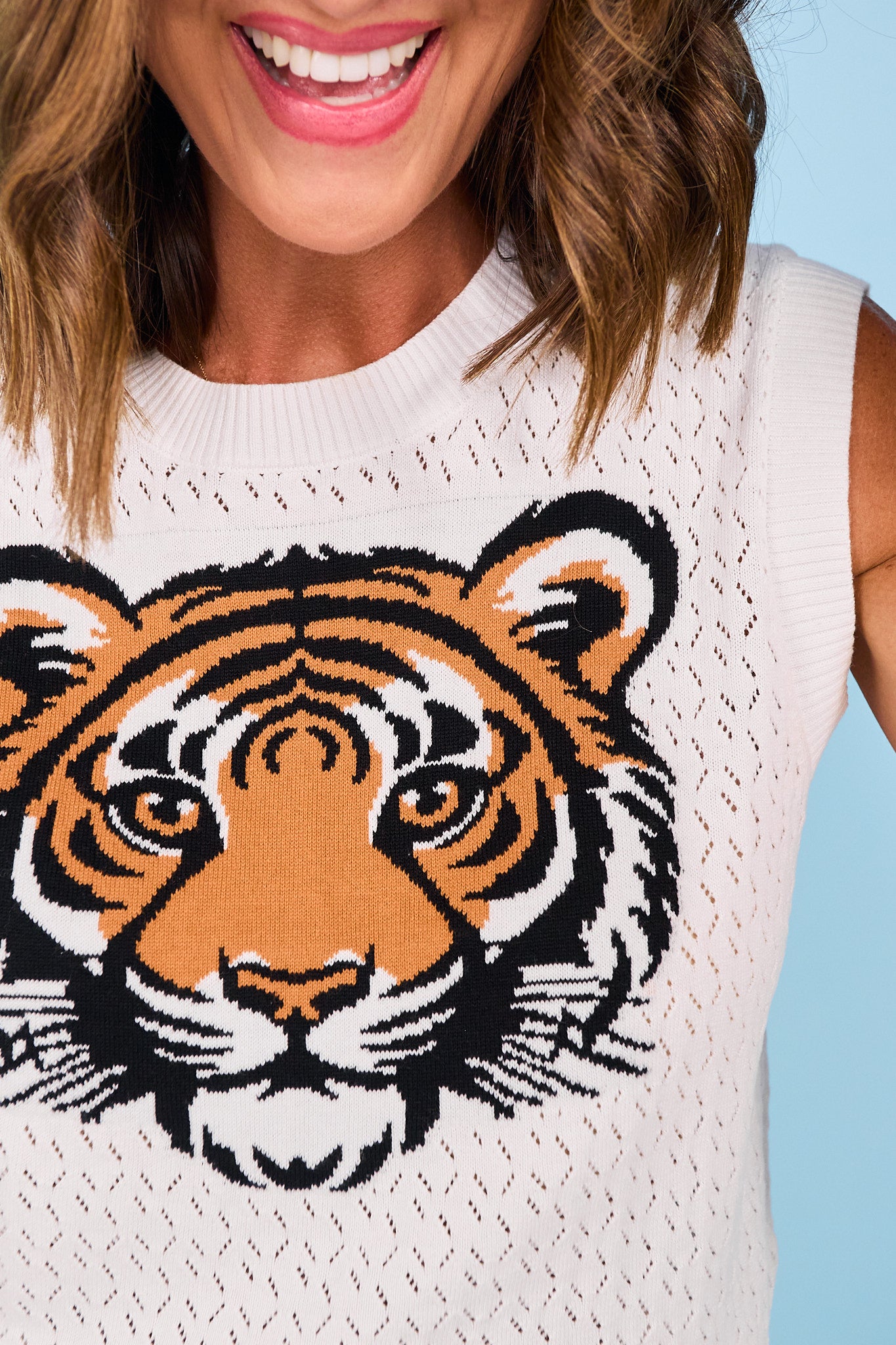 SSYS Daphne Tiger Sweater Vest