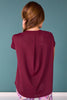 SSYS Short Sleeve Perforated Active Tee Shirt In Maroon