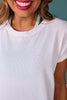 SSYS Short Sleeve Perforated Active Tee Shirt In White