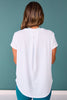 SSYS Short Sleeve Perforated Active Tee Shirt In White