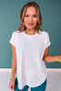 SSYS Short Sleeve Perforated Active Tee Shirt In White