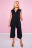 SSYS Hartley Collared V-Neck Sleeveless Knit Top In Black