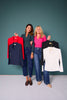 SSYS Elle High Neck Long Sleeve Top In Red