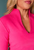 SSYS Elle High Neck Long Sleeve Top In Pink