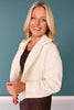 SSYS Thea Lace Quilted Bomber Jacket In Ivory
