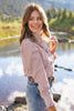 SSYS Romy Gingham Ruffle Top In Brown