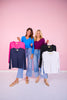 SSYS Audra V Neck Long Sleeve Top In Deep Purple *FINAL SALE*