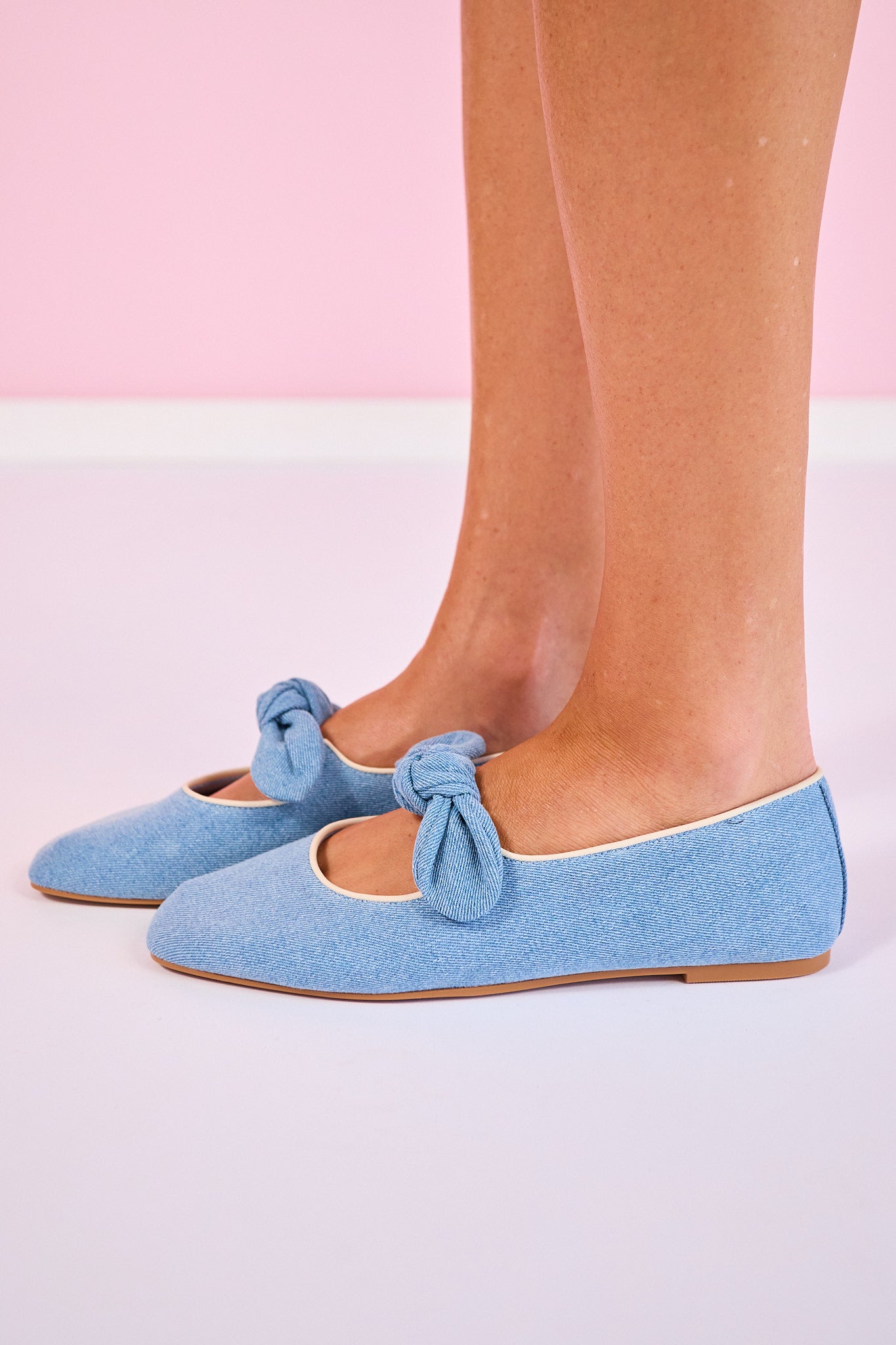 Shu Shop Denim Knot Flats