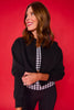 SSYS Signature Split Cropped Sweatshirt In Black