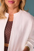 SSYS Signature Split Cropped Sweatshirt In Cream