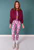 SSYS Signature Split Cropped Sweatshirt In Maroon