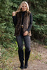 SSYS Dark Brown Animal Faux Fur Long Line Vest