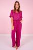 SSYS Brielle Ruffle Short Sleeve Pajama Top In Orchid