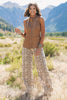 SSYS Bria Suede Zip Front Vest In Tan