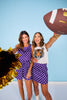 SSYS Darla Sleeveless Polka Dot Top In Purple