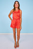SSYS Darla Sleeveless Polka Dot Top In Red
