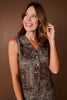 SSYS Delphine Denim Vest In Brown Bandana