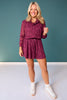 SSYS Cecilia Lace Bomber Jacket In Plum