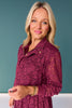 SSYS Cecilia Lace Bomber Jacket In Plum