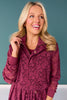 SSYS Cecilia Lace Bomber Jacket In Plum
