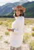 SSYS Catalina Fringe Wrap Cardigan In Ivory