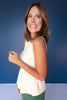 SSYS Carys Knit Peplum Top In Ivory