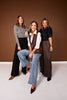 SSYS Jules Faux Leather Vest In Brown