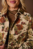 SSYS Signature Corduroy Cropped Shacket In Vintage Floral