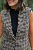 SSYS Jules Tweed Vest In Brown