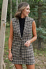 SSYS Jules Tweed Vest In Brown