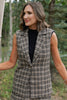 SSYS Jules Tweed Vest In Brown