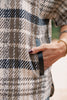 SSYS Fiora Plaid Cape Coat In Brown